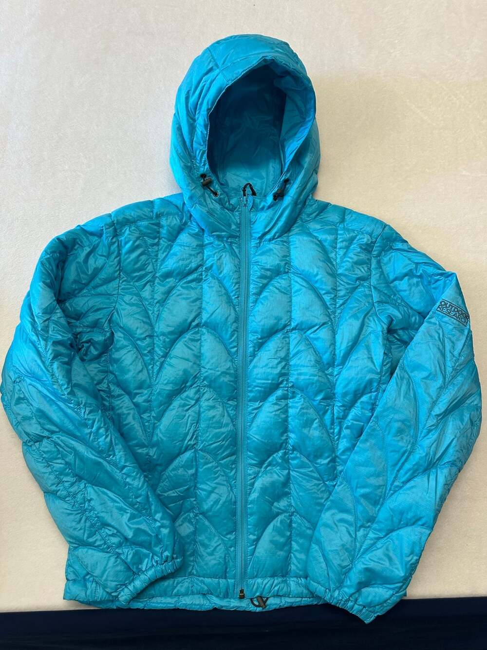 Outdoor Research Womens Aria Down Hooded Jacket Medium